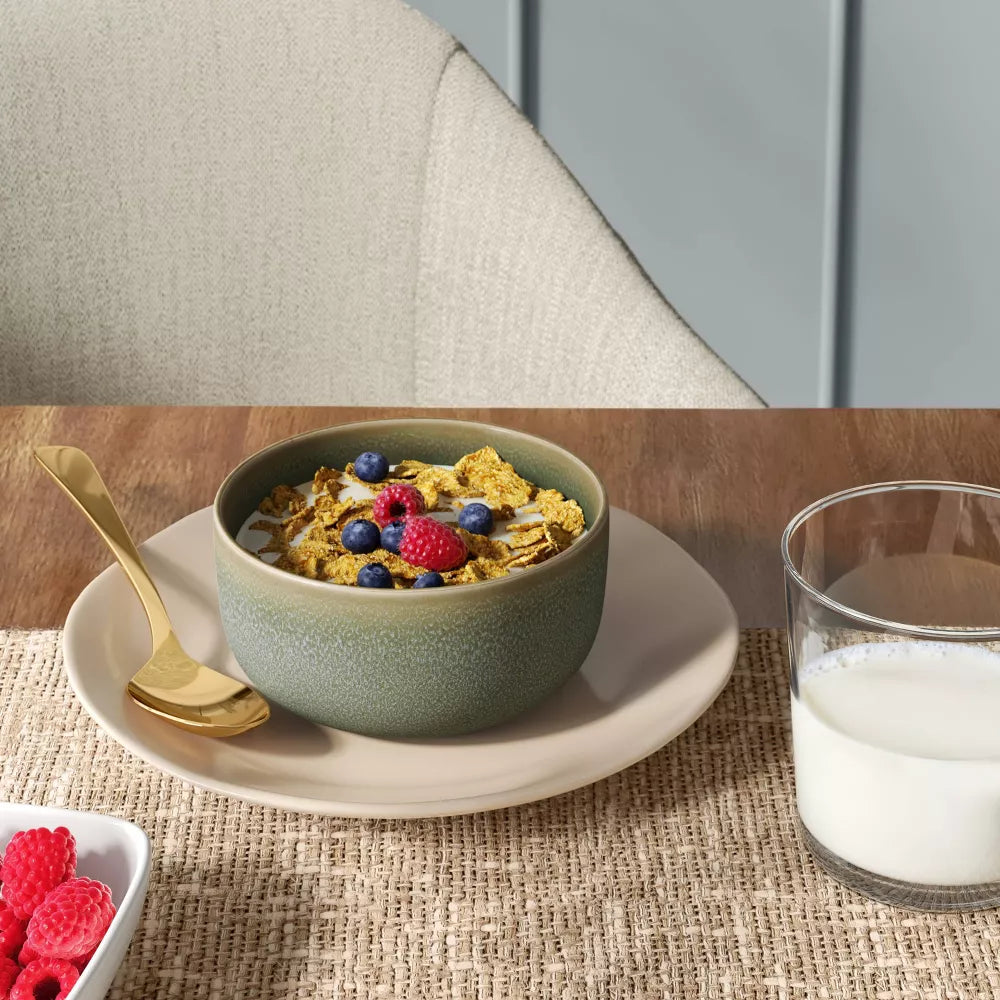 Textured Stoneware Cereal Soup Bowl