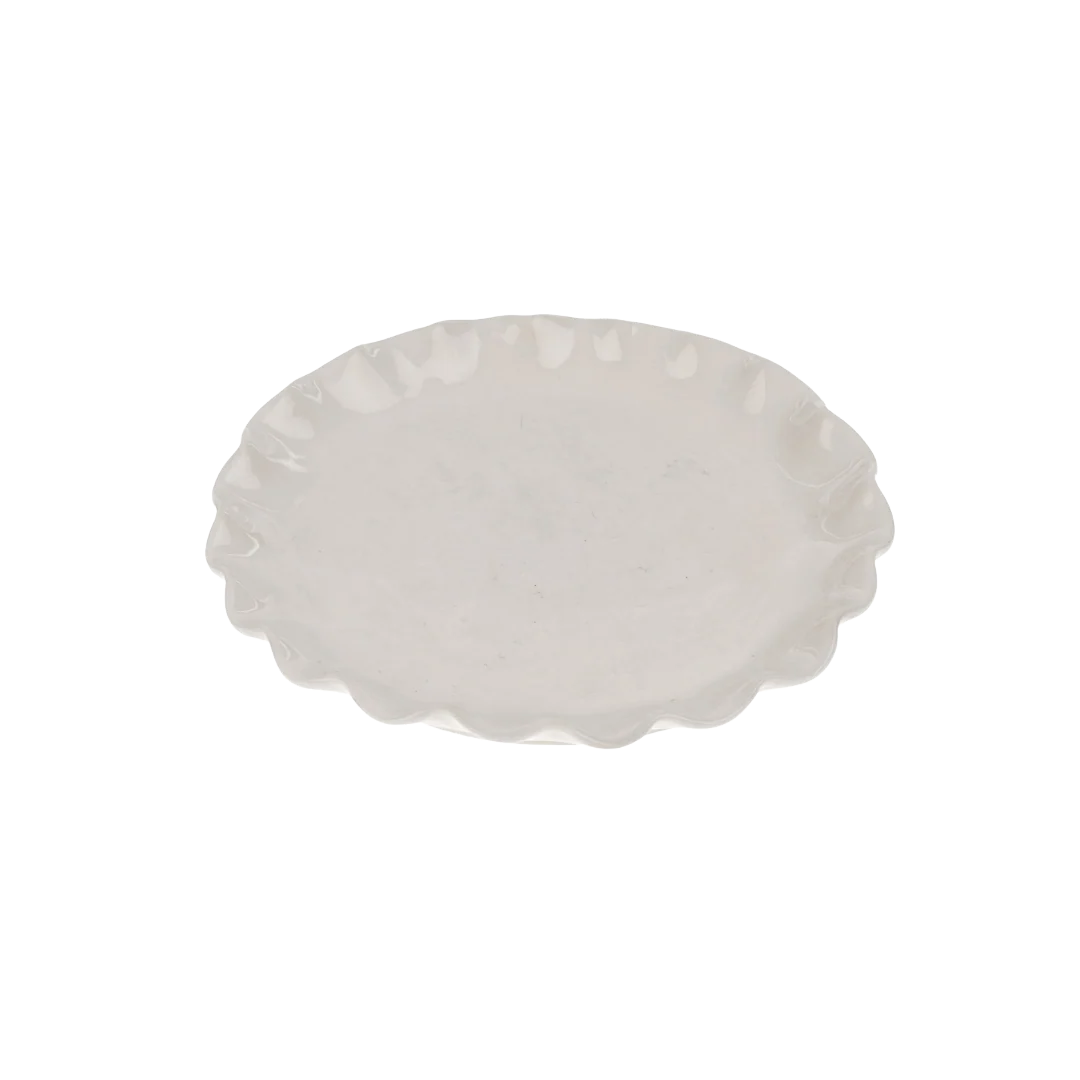 Wavy Edge Nature‑Inspired Dessert Plate Set