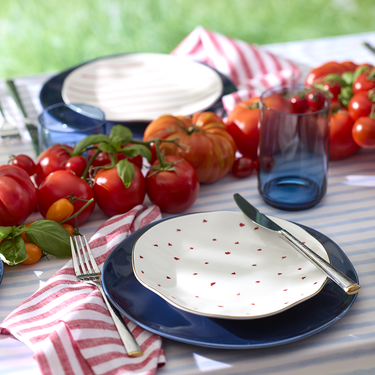 Assorted Pattern Dessert Plate Set