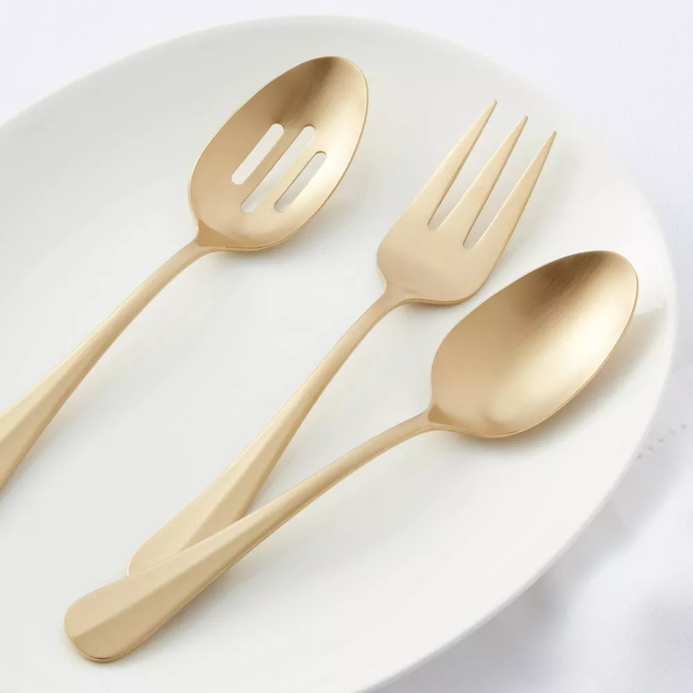 3‑Piece Stainless Steel Serving Utensil Set