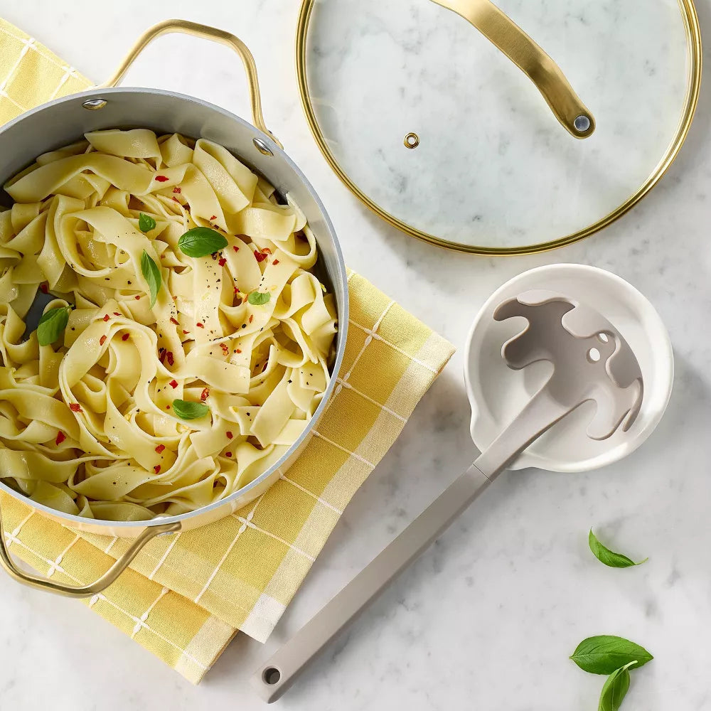 Soft‑Grip Nylon Pasta Serving Spoon