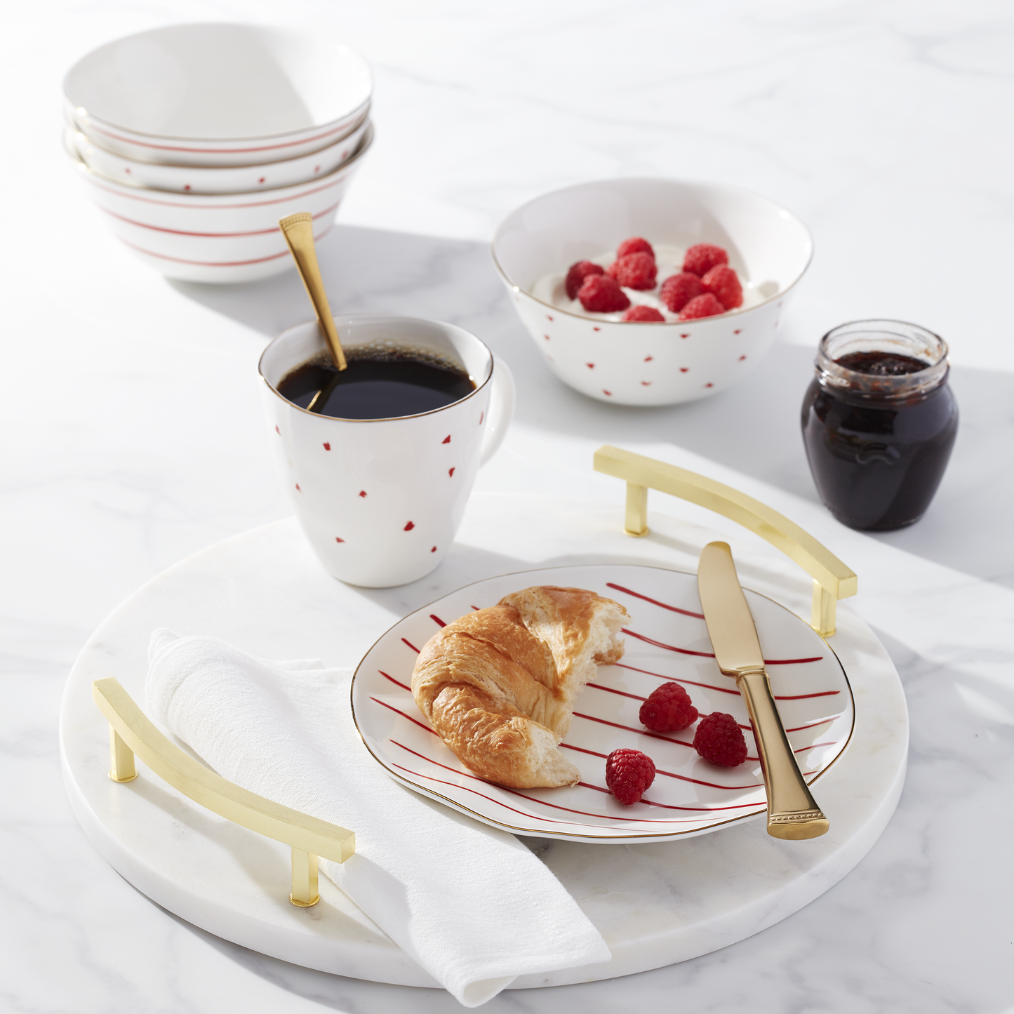 Assorted Pattern Dessert Plate Set